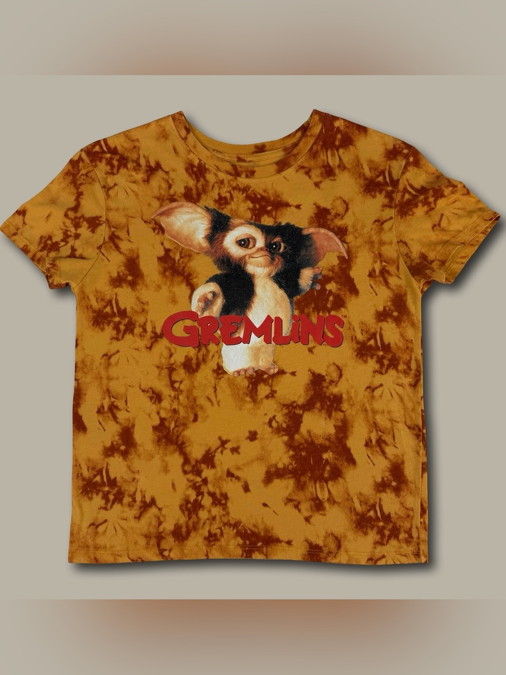 Gremlins Gizmo Tie Dye Graphic Tee Shirt Small